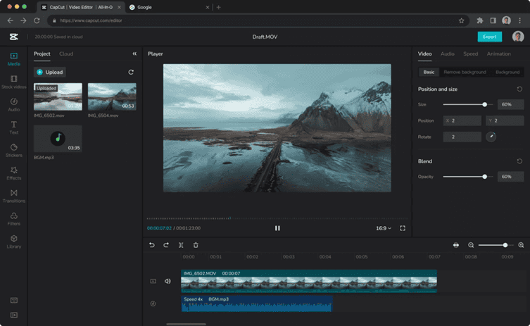 Screenshot of mobile video editing apps CapCut, VN, and KineMaster interface.