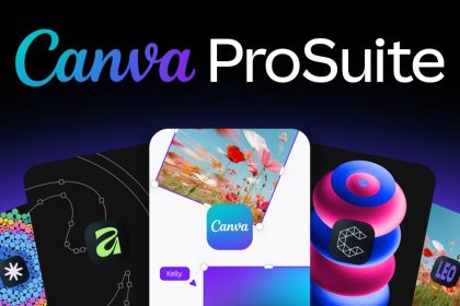 Visual rasmi Canva ProSuite yang menghubungkan Affinity dan aplikasi kreatif dalam aliran kerja reka bentuk.